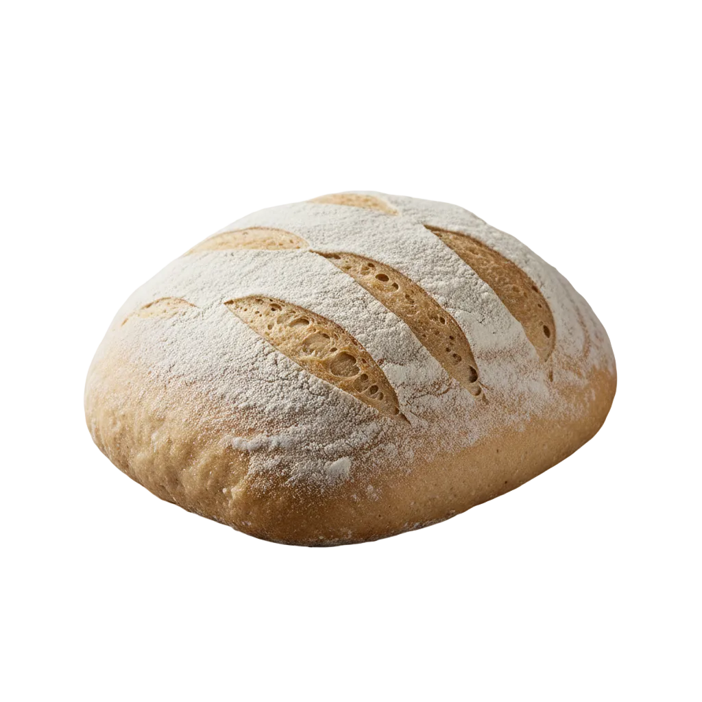 Scored sourdough loaf