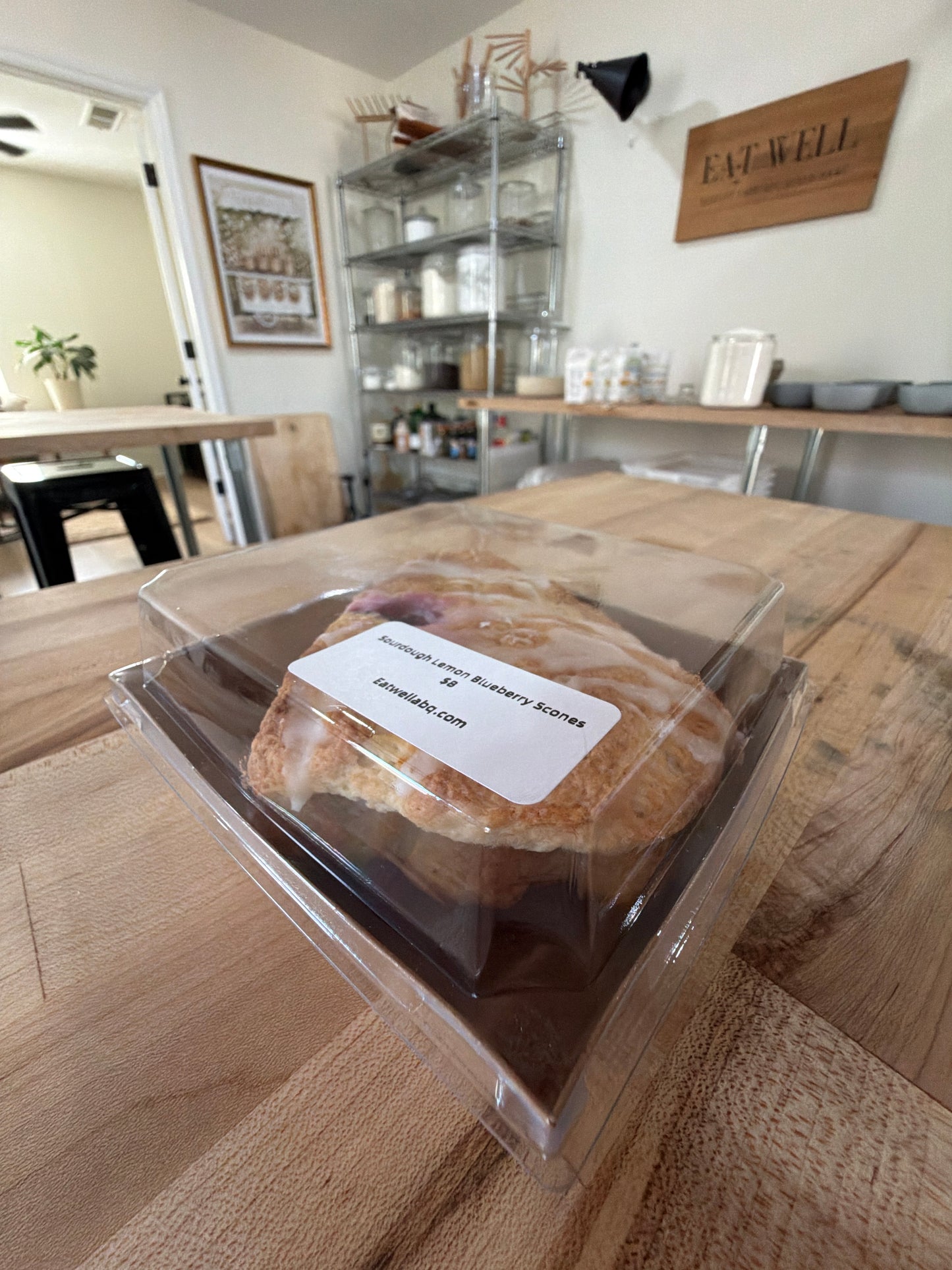 Sourdough Lemon Blueberry Scone | Single