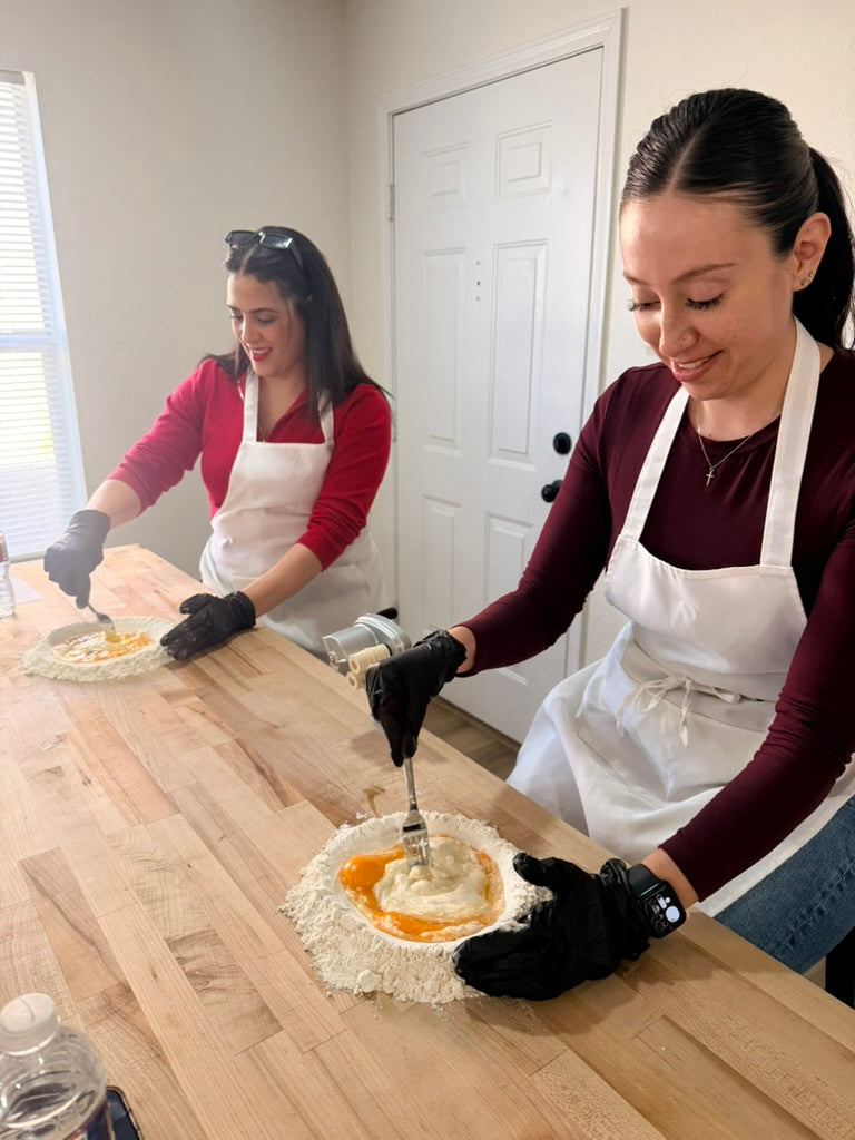 Chef Evangalene teaching a hands-on cooking class at Eat Well ABQ in Albuquerque