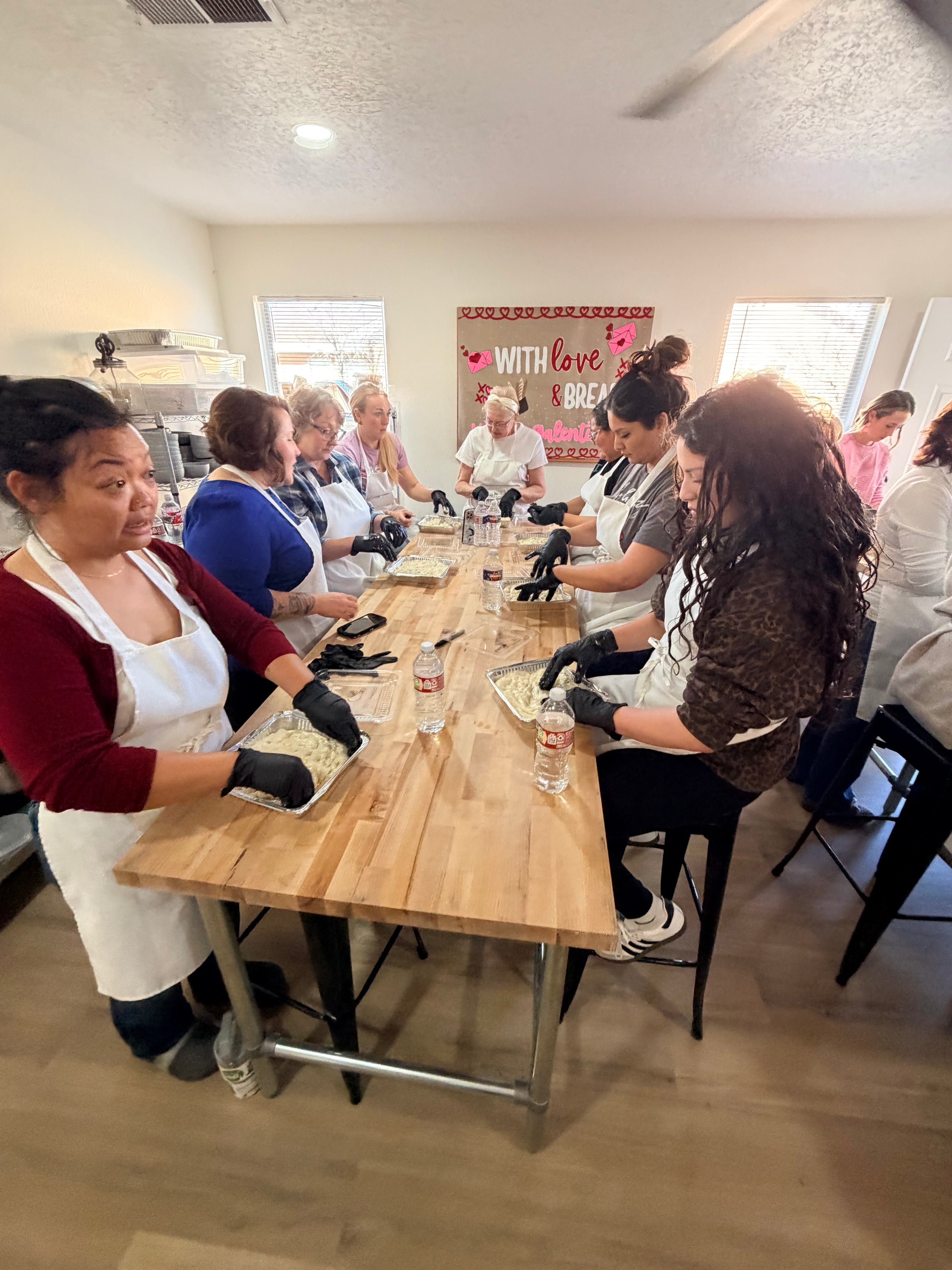 Adult birthday cooking party at Eat Well ABQ