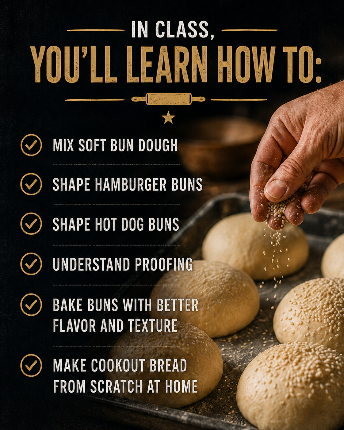 Father’s Day Burger & Hot Dog Bun Class | June 21, 2-5 PM | Albuquerque
