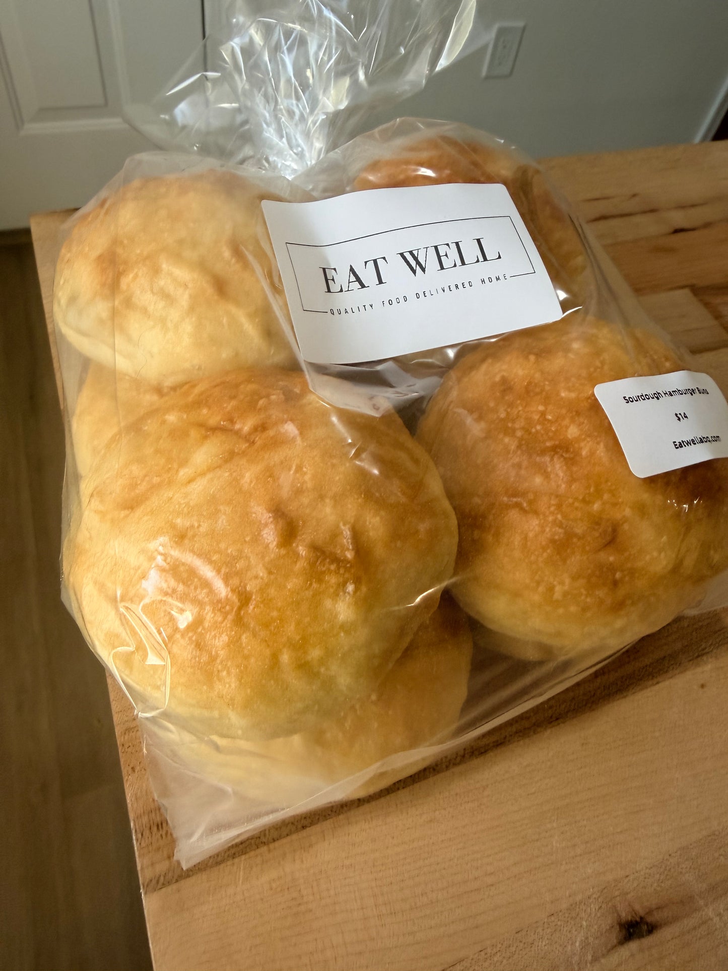 Sourdough Hamburger Buns | 8 Pack