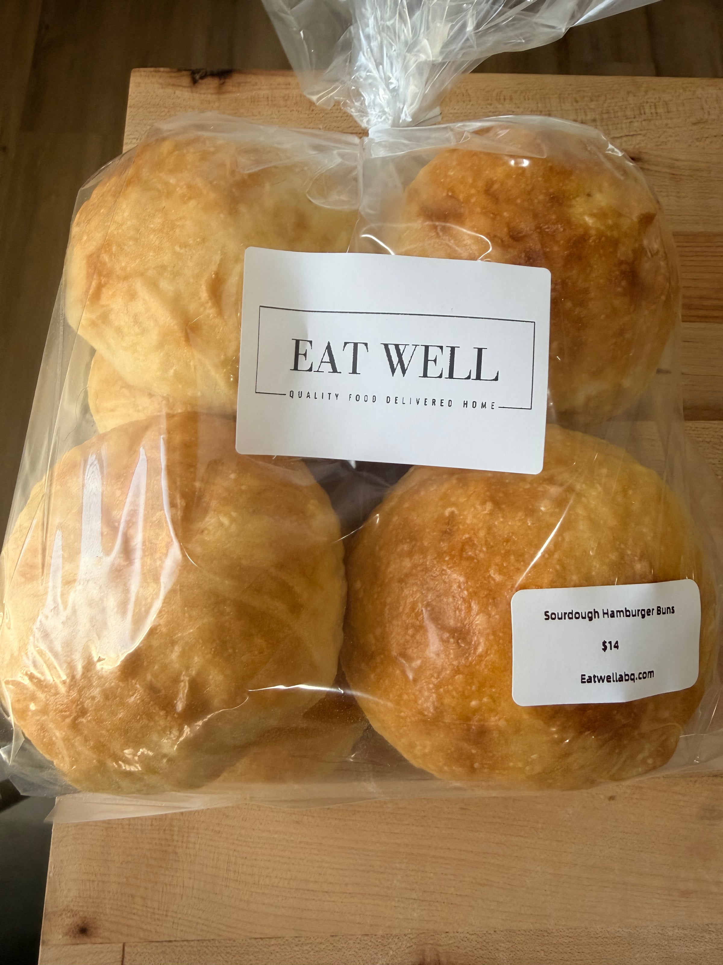 Sourdough Hamburger Buns from Eat Well ABQ bakery in Albuquerque