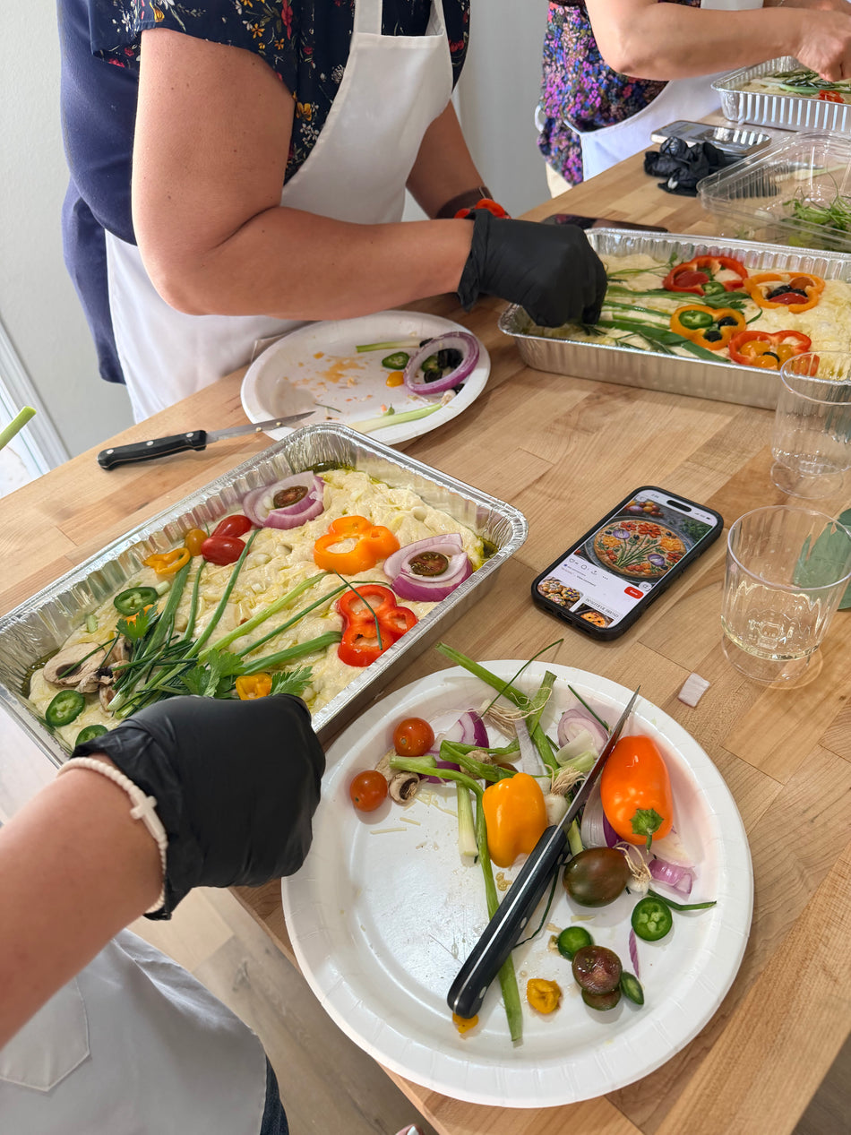 Private focaccia art baking class