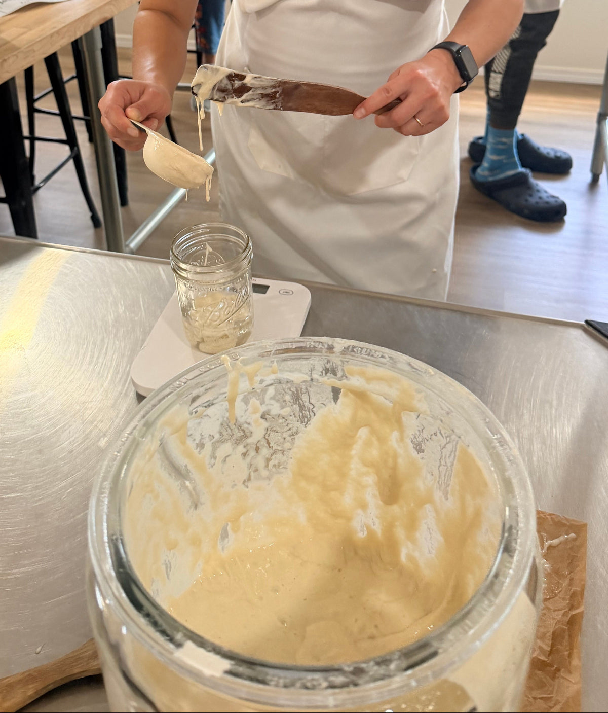 Active sourdough starter care at Eat Well ABQ