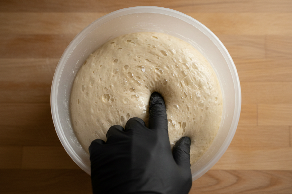 Learning sourdough fermentation timing and dough cues