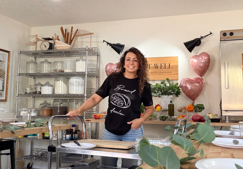 chef evangalene at eat well abq 