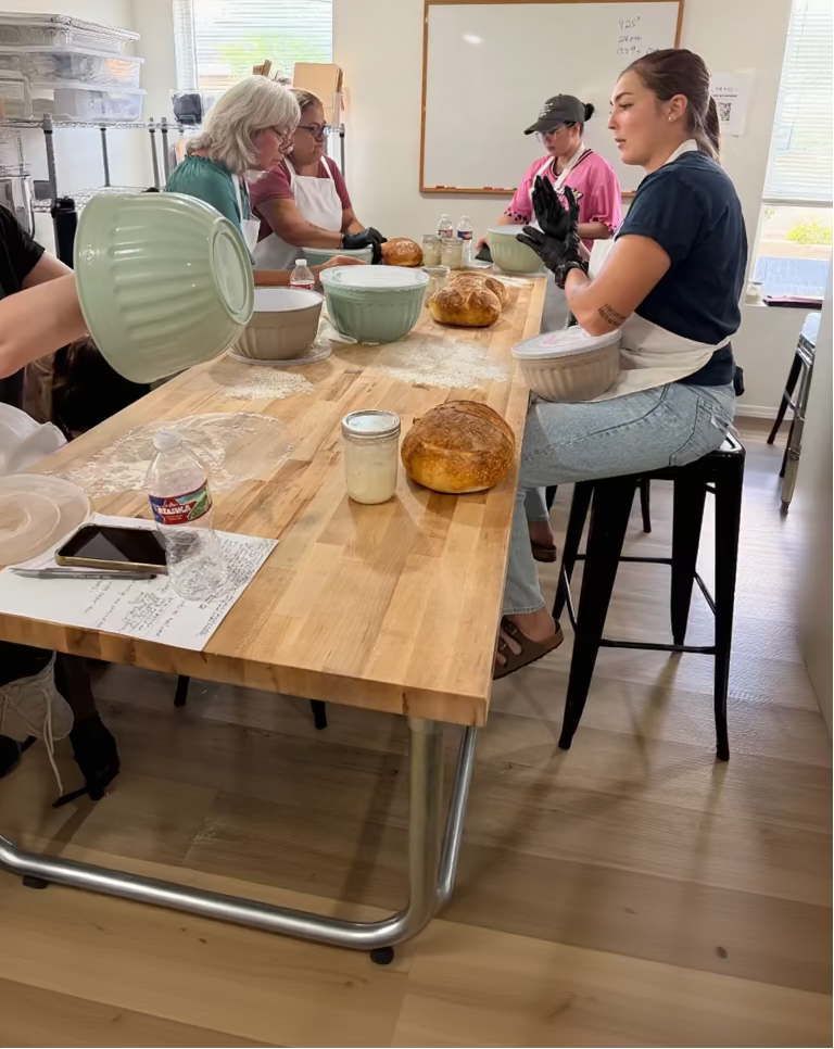 Shaping scoring and baking a sourdough loaf