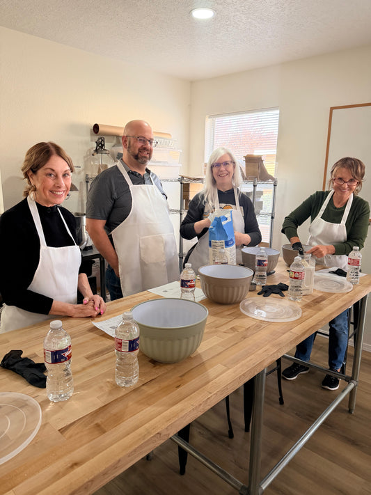 hands on sourdough bread class at eat well abq 